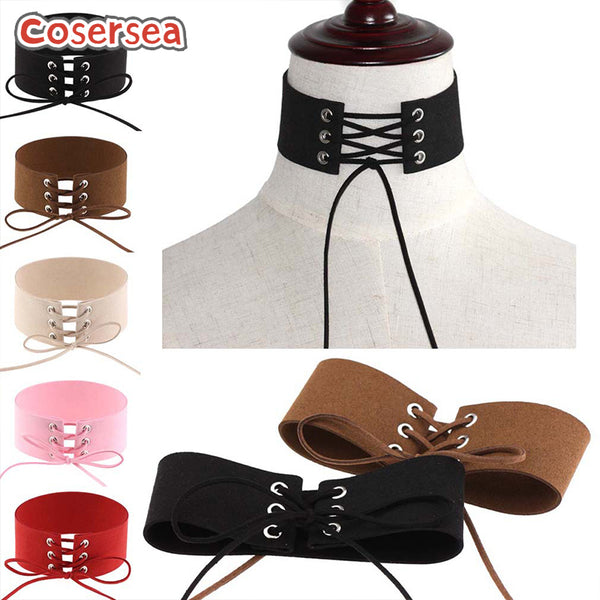 16 Colors Exaggerated Personality Punk Sexy Velvet Necklace Collarbone Choker