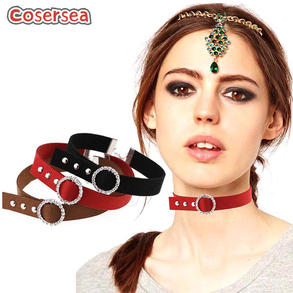 16 Colors Harajuku Velvet Collarbone Chain Neck Strap Diamond Choker Necklace