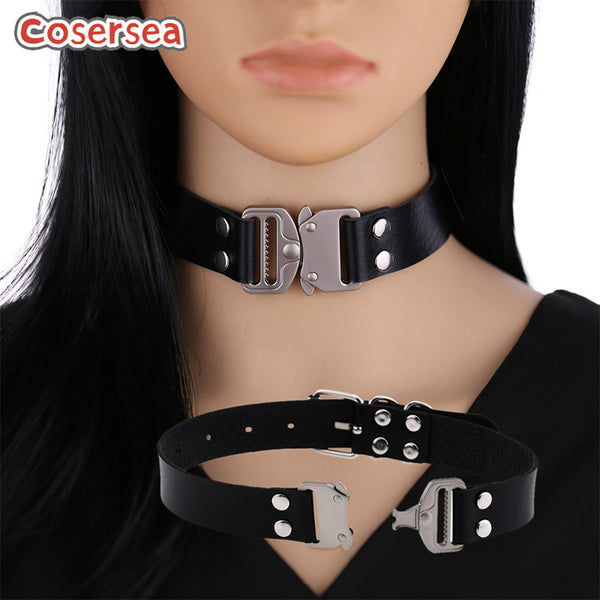 16 Colors Original Design Buckle Collar Collarbone Necklace Classic PU Leather Neck Strap