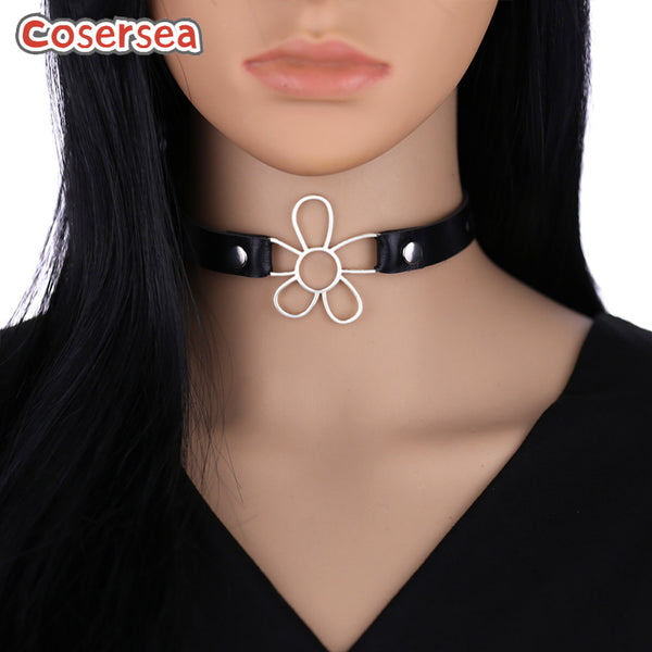 16 Colors Original Floral Collar Collarbone Necklace Classic PU Leather Neckband Choker