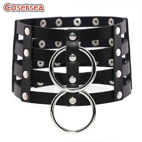 16 Colors Punk Gothic Style Collar 4 Rows PU Leather O-round Classic Necklace