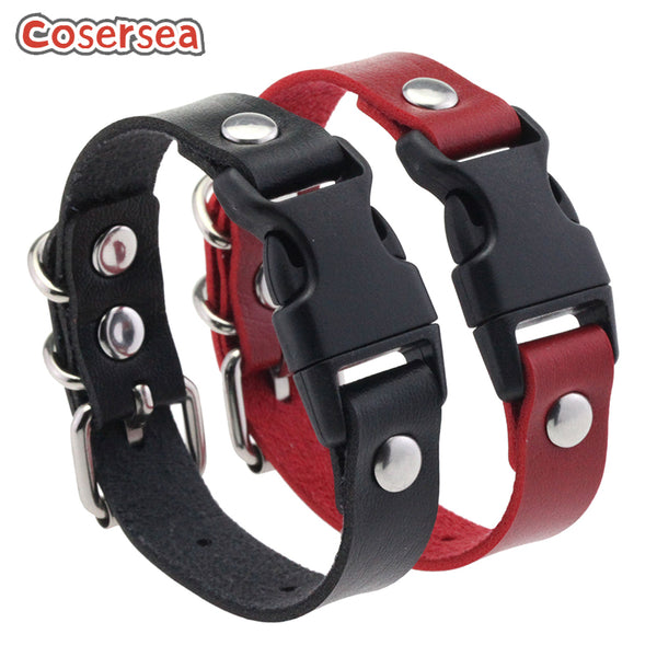 16 Colors Retro Punk PU Leather Wristband Jewelry Creative Handmade Personalized Bracelet