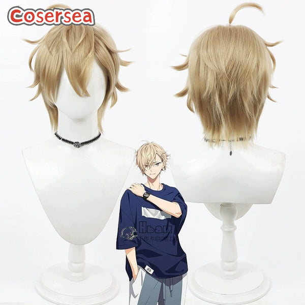 18 Trip Kurama Ushio 30cm Short Light Brown Men Cosplay Wigs