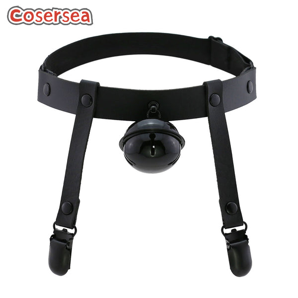 16 Colors Harajuku Black Bell Pendant Thigh Ring Gothic Punk PU Leather Elastic Garter Belt