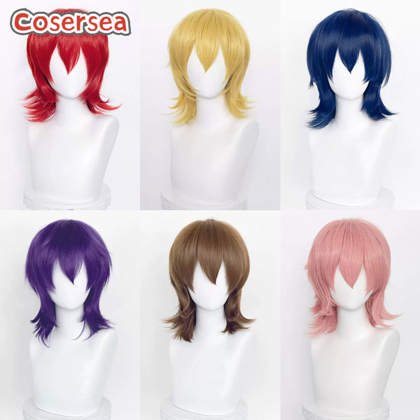 20 Colors 37cm Short Straight Cosplay Wigs Women Fashion Wigs