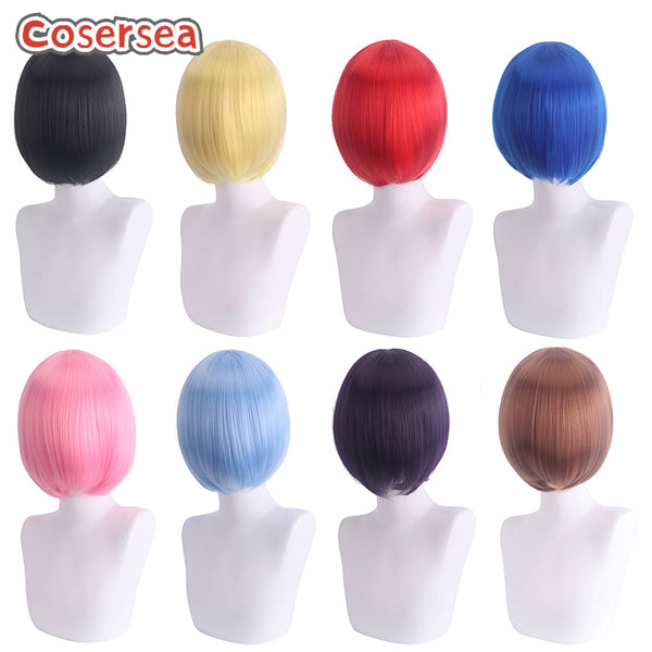 21 Colors 30cm Short Straight Bobo Cosplay Wig Anime Fashion Wigs