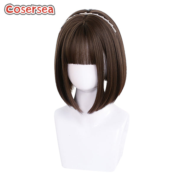 30cm Fashion Short Straight Brown Bobo Lolita Wigs