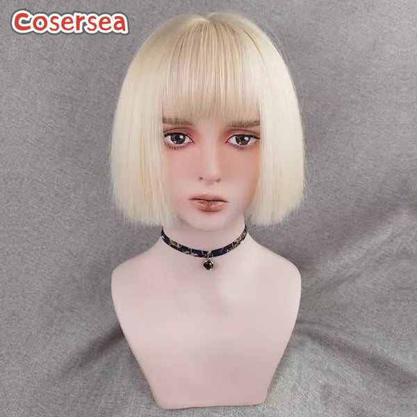 30cm Short Straight Blonde Bobo Lolita Wigs
