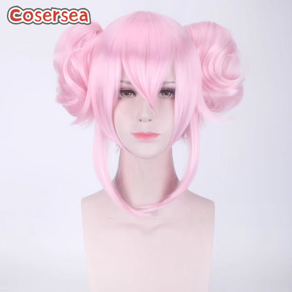 30cm Short Wavy Women Trendy Pink Ponytail Wigs