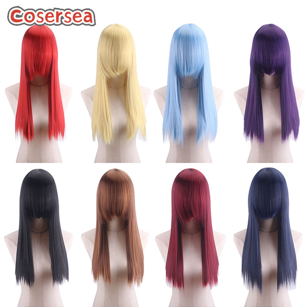 39 Colors 60cm Long Straight Cosplay Wigs Anime Fashion Wigs