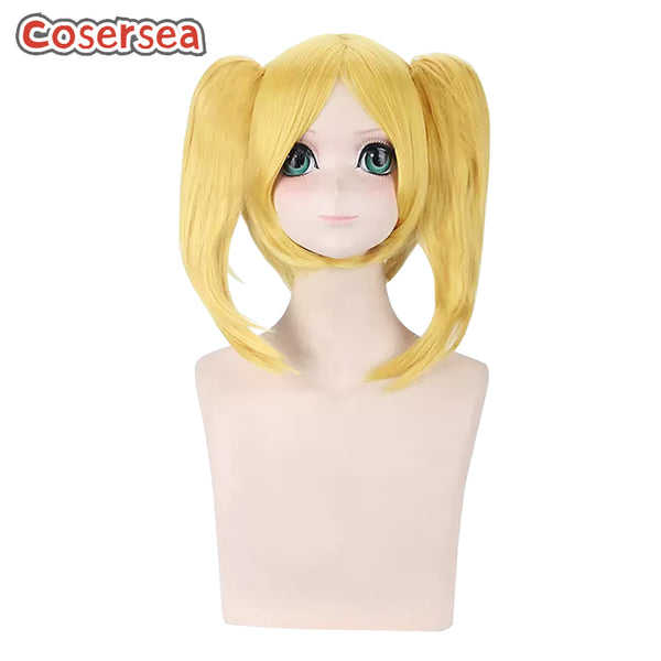 40cm Blonde Ponytail Wigs Fashion Anime Cosplay Wigs