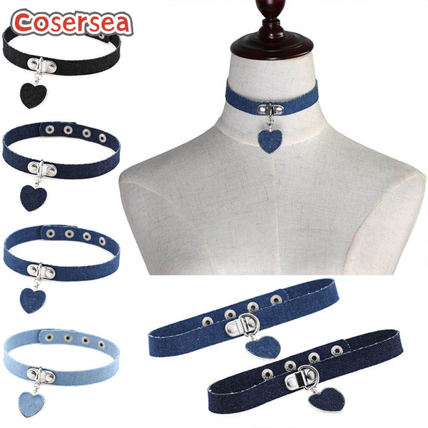 4 Colors Rock Harajuku Punk Gothic Love Pendant Cowboy Necklace Collar Clavicle Choker