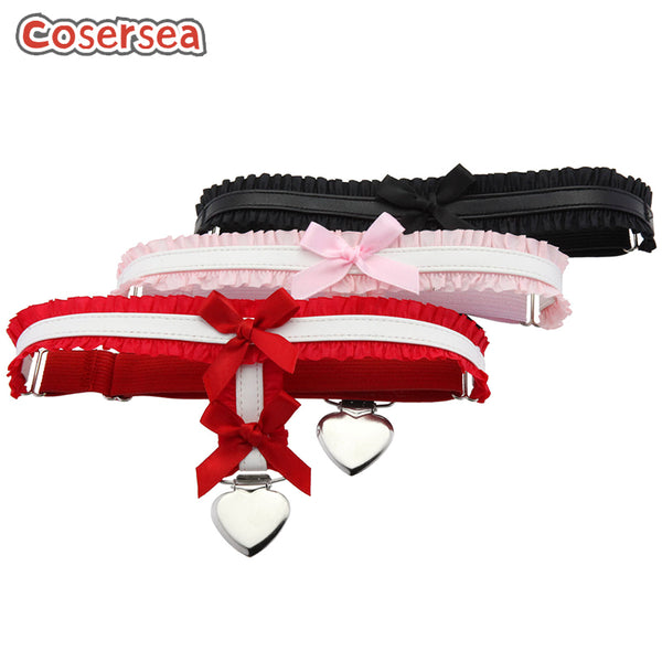 4 Colors Sexy Lace Leather Bow Leg Ring Thigh Strap Garter Belt Women's Leg Decoration