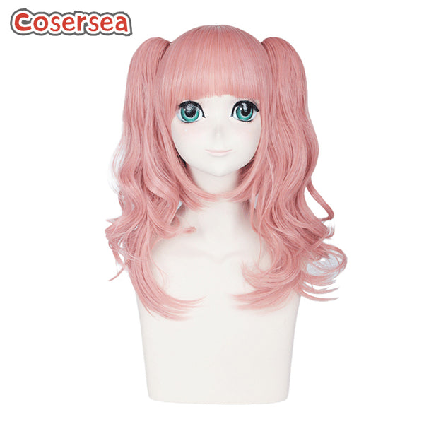 50cm Wavy Pink Ponytail Wigs Trendy Anime Cosplay Wigs