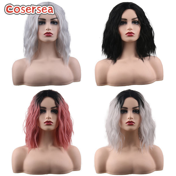 7 Colors 35cm Short Curly Cosplay Wigs Anime Classic Fashion Wigs