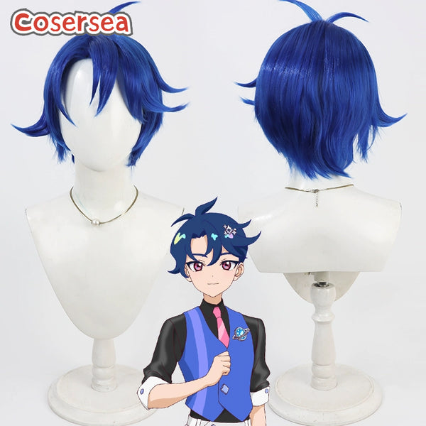 Cosersea All Pretty Series Himitsu no Aipri Subaru Nanaura 30cm Short Blue Cosplay Wigs
