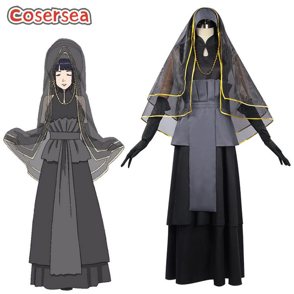 Cosersea Anime Boruto Hyuuga Hinata Black Wedding Dress Cosplay Costume