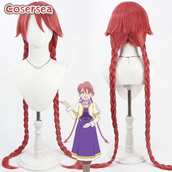 Cosersea Anime Apocalypse Hotel Yachiyo 100cm Long Red Braided Cosplay Wigs