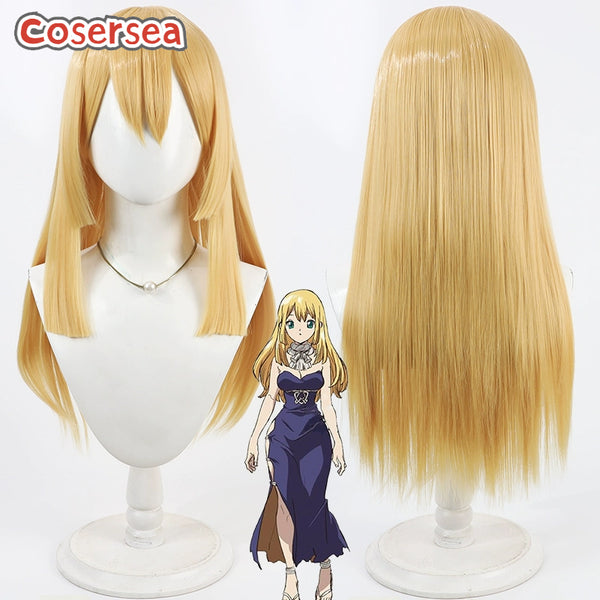 Cosersea Anime Dr. Stone Ruri 60cm Long Blonde Cosplay Wigs