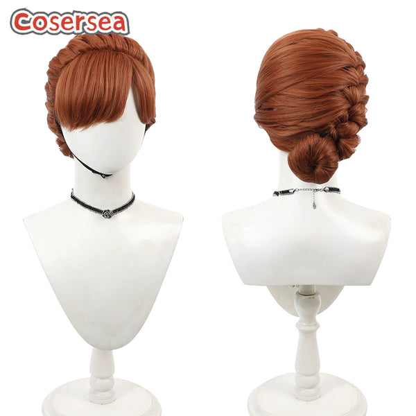 Anna Short Brown Cosplay Wigs With Buns
