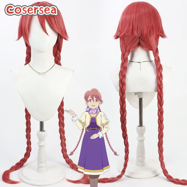 Apocalypse Hotel Yachiyo 120cm Long Red Braided Cosplay Wigs