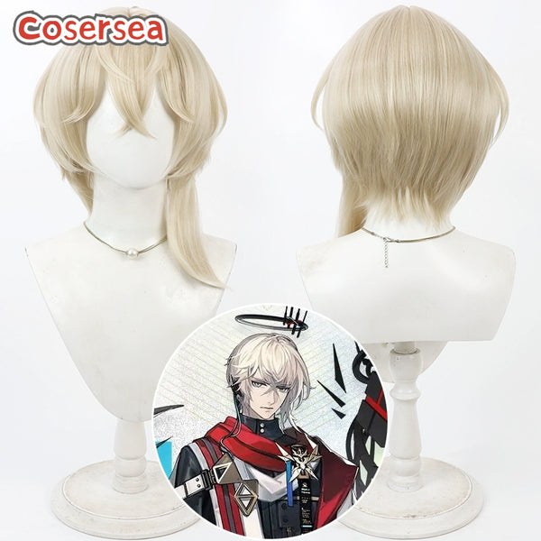 Arknights Executor the Ex Foedere Short Light Blonde Cosplay Wigs