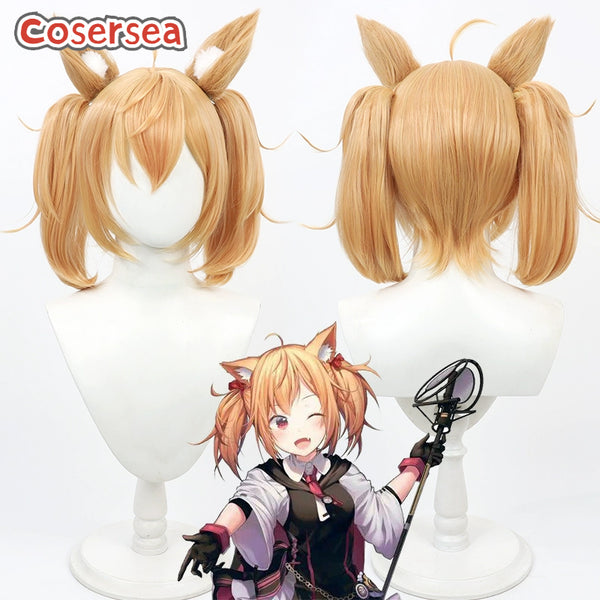Arknights Sora 30cm Short Blonde Ponytail Cosplay Wigs
