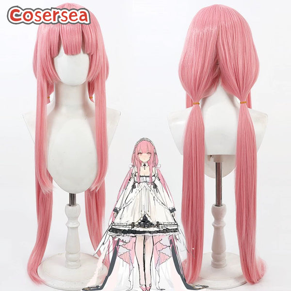 Azur Lane Perseus 100cm Long Pink Cosplay Wigs