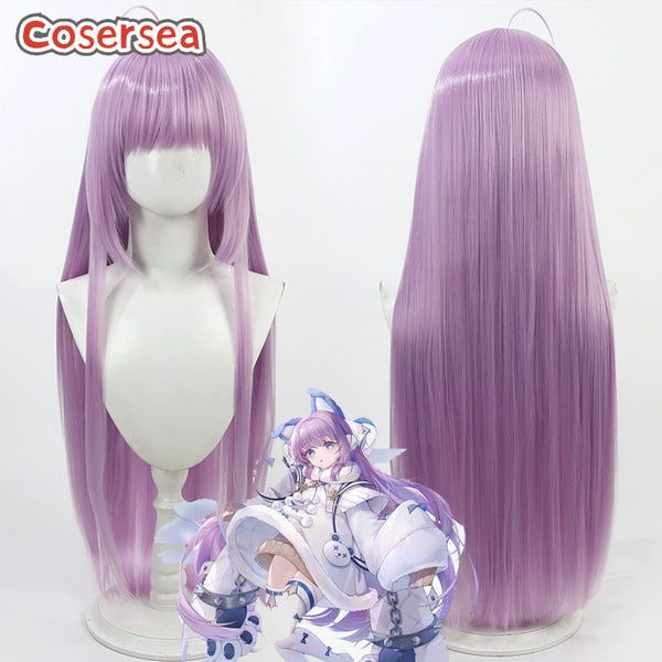 Azur Lane Tashkent 100cm Long Light Purple Cosplay Wigs