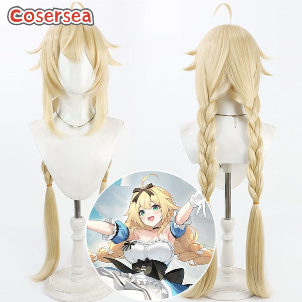 Azur Lane FFNF Le Temeraire 100cm Blonde Braided Cosplay Wigs