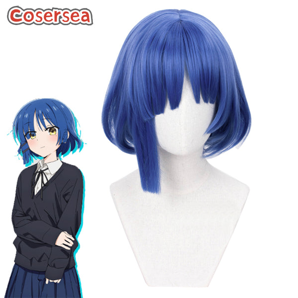 BOCCHI THE ROCK! Ryo 30cm Short Blue Bob Cosplay Wigs