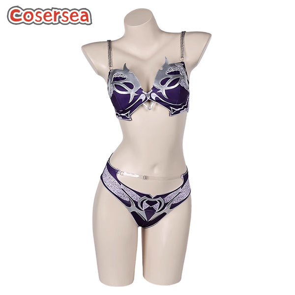 Baldur’s Gate Shadowheart Swimsuit Cosplay Costume Bikini Swimwear Set