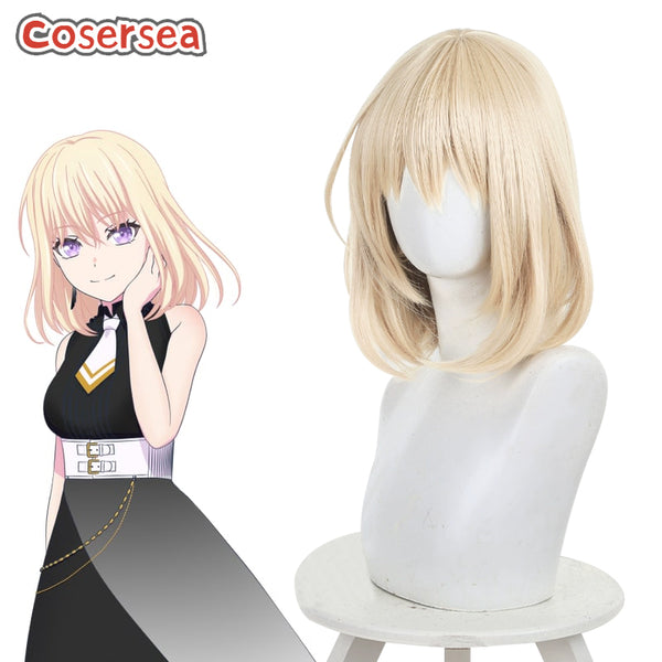 BanG Dream! Misumi Uika 40cm Light Blonde Cosplay Wigs