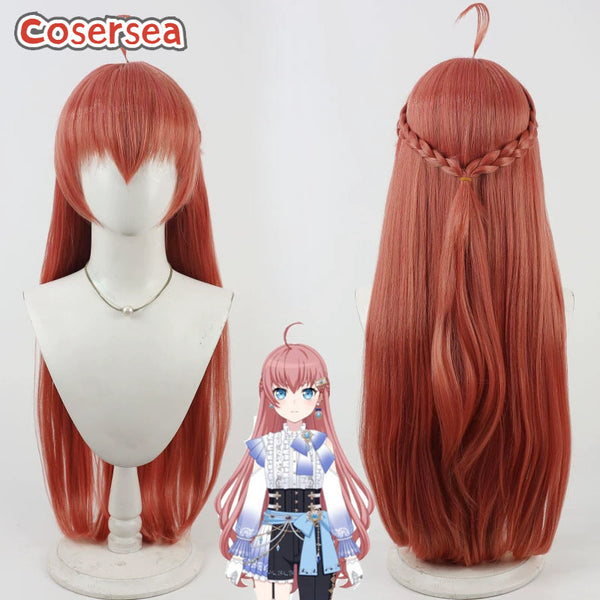 Cosersea BanG Dream! Tamade Chiyu 80cm Long Red Cosplay Wigs