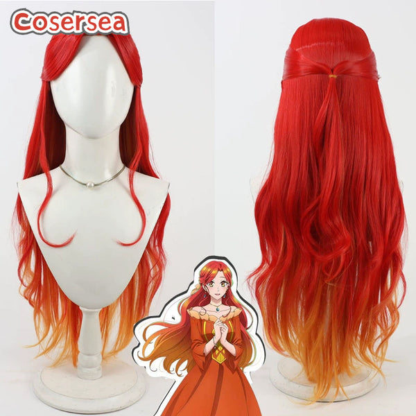 Cosersea Betrothed to My Sister's Ex Marie Shaderan 65cm Red Mixed Orange Cosplay Wigs