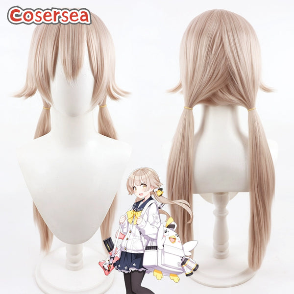 Blue Archive Ajitani Hifumi 70cm Light Pink Cosplay Wigs