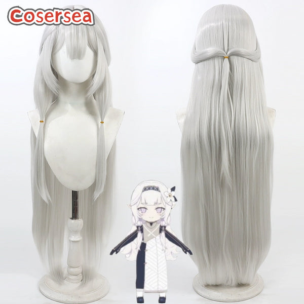 Blue Archive Akeboshi Himari 100cm Silver White Cosplay Wigs