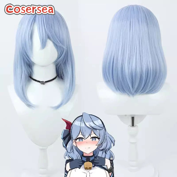 Blue Archive Amau Ako 45cm Blue Cosplay Wigs