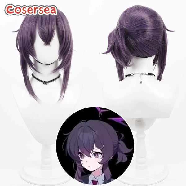 Blue Archive Igusa Haruka Purple Ponytail Cosplay Wigs