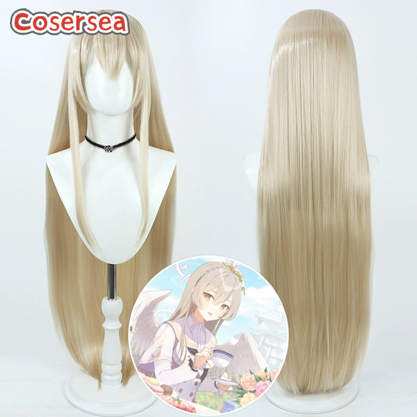 Blue Archive Kirifuji Nagisa 100cm Light Brown Cosplay Wigs