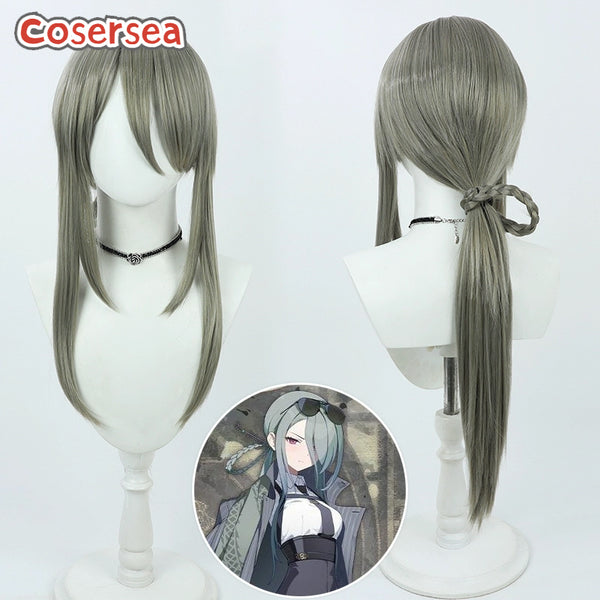 Blue Archive Konoe Mina 70cm Dark Gray Cosplay Wigs