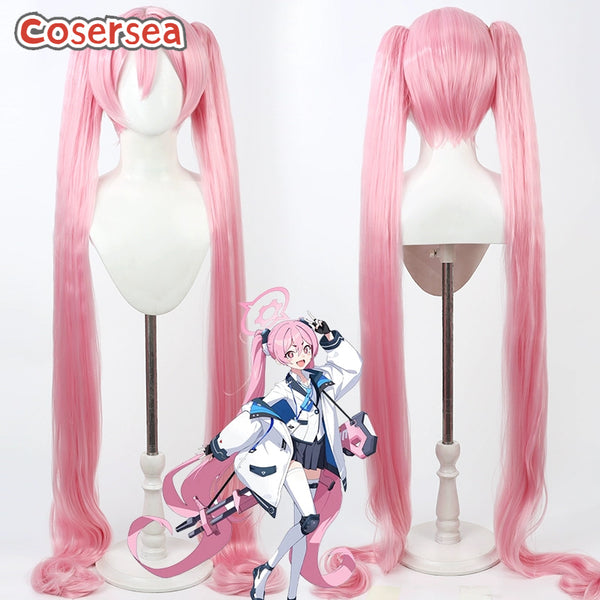 Blue Archive Kurosaki Koyuki 120cm Pink Ponytail Cosplay Wigs