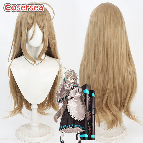 Blue Archive Murokasa Akane 80cm Light Brown Cosplay Wigs