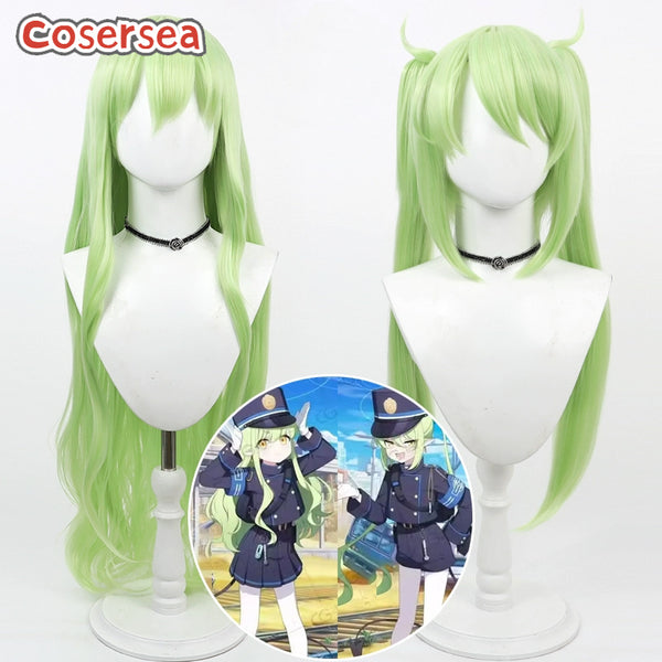 Blue Archive Tachibana Nozomi Tachibana Hikari Light Green Cosplay Wigs