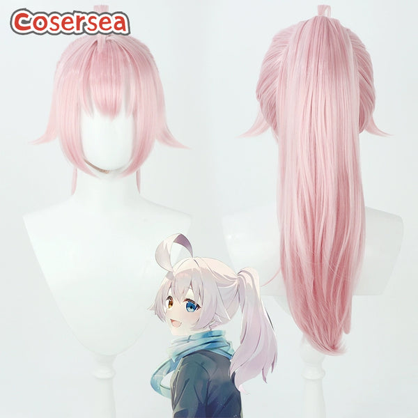 Blue Archive Takanashi Hoshino 68cm Pink Ponytail Cosplay Wigs