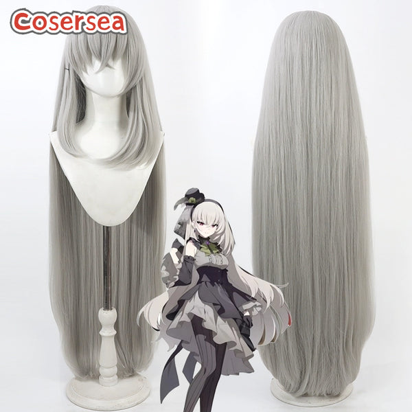 Blue Archive Utazumi Sakurako 100cm Long Gray Cosplay Wigs