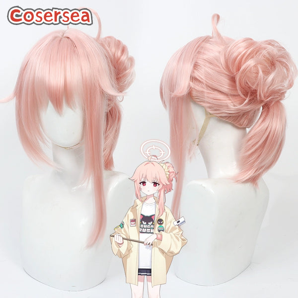 Blue Archive Yutori Natsu Pink Cosplay Wigs