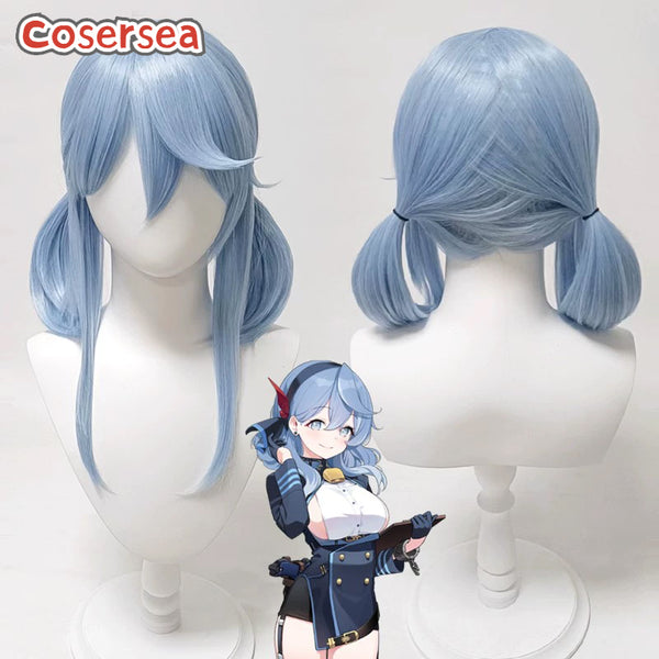 Blue Archive Amau Ako 40cm Light Blue Cosplay Wigs