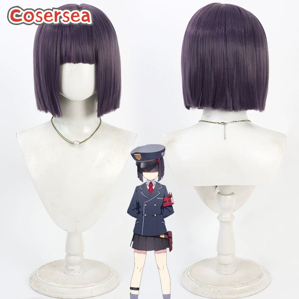 Blue Archive Figurine Miscellaneous Fish Sauce 30cm Purple Bobo Cosplay Wigs