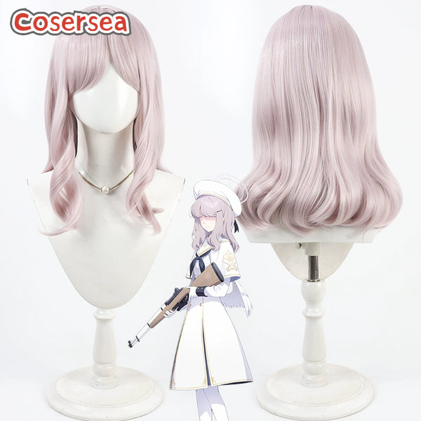 Cosersea Blue Archive Generic Tea Party Member 45cm Light Pink Cosplay Wigs